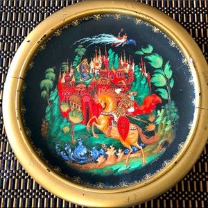 Vintage 1988 Russian Story Plate: Ruslan and Lyudmilla